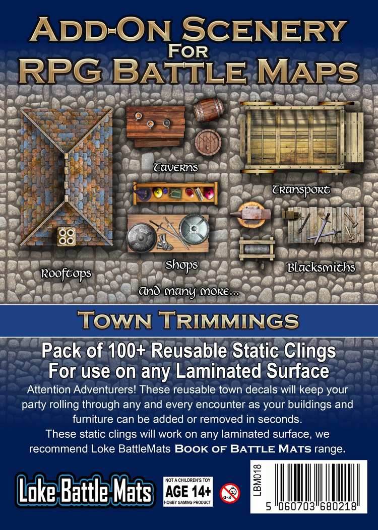 Battle Mats: Add On Scenery - Town Trimmings - 