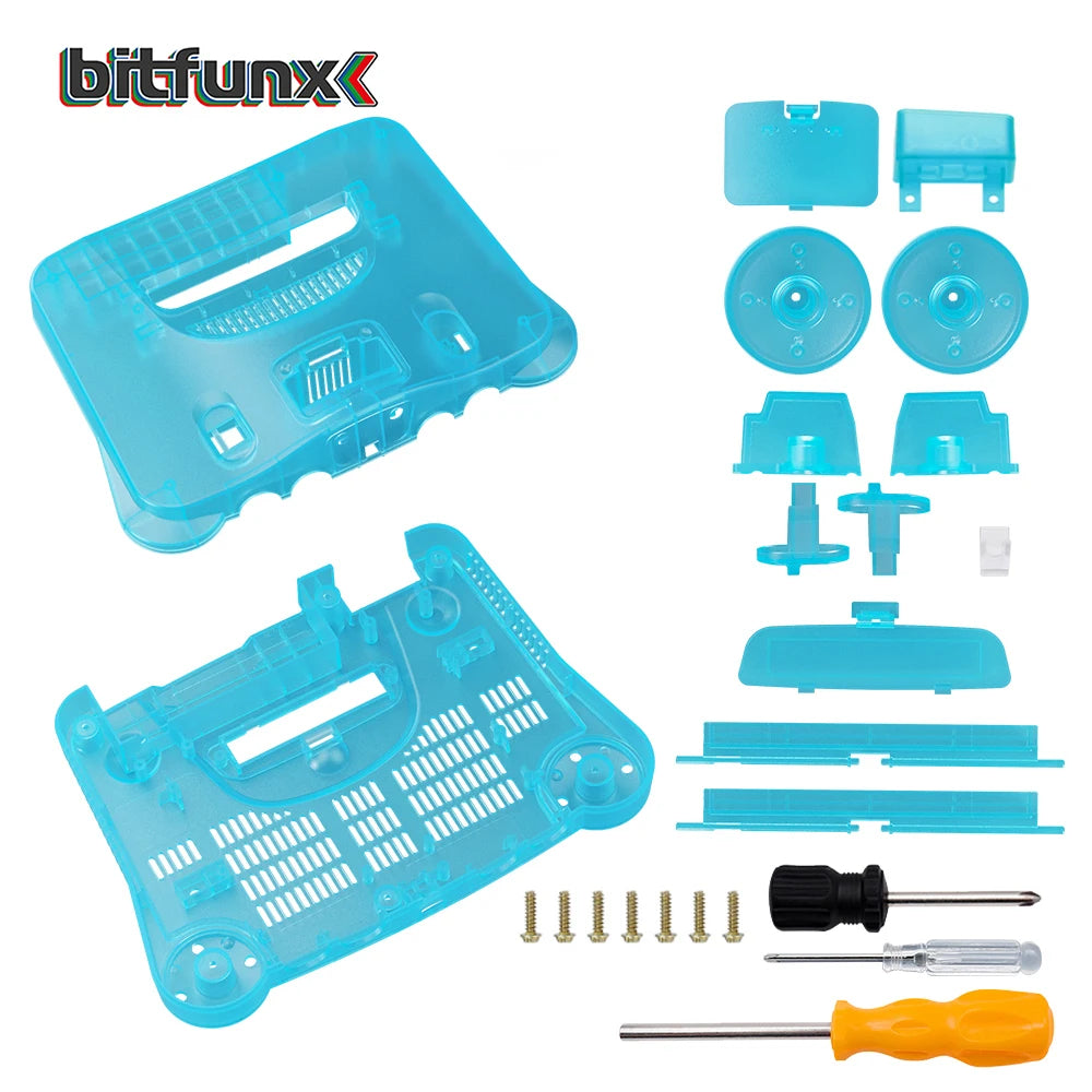 N64 Replacement Console Shell Housing Ice Blue Nintendo 64