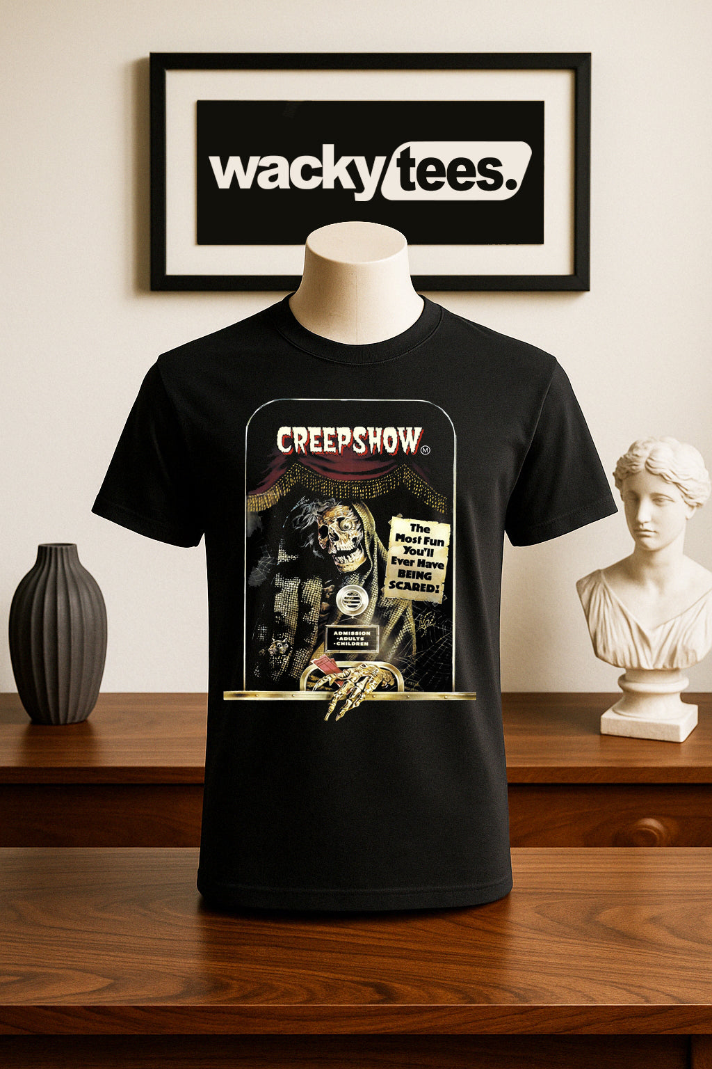 Creepshow The Most Fun You'll Ever Have Horror Terror Graphic Tee Shirt