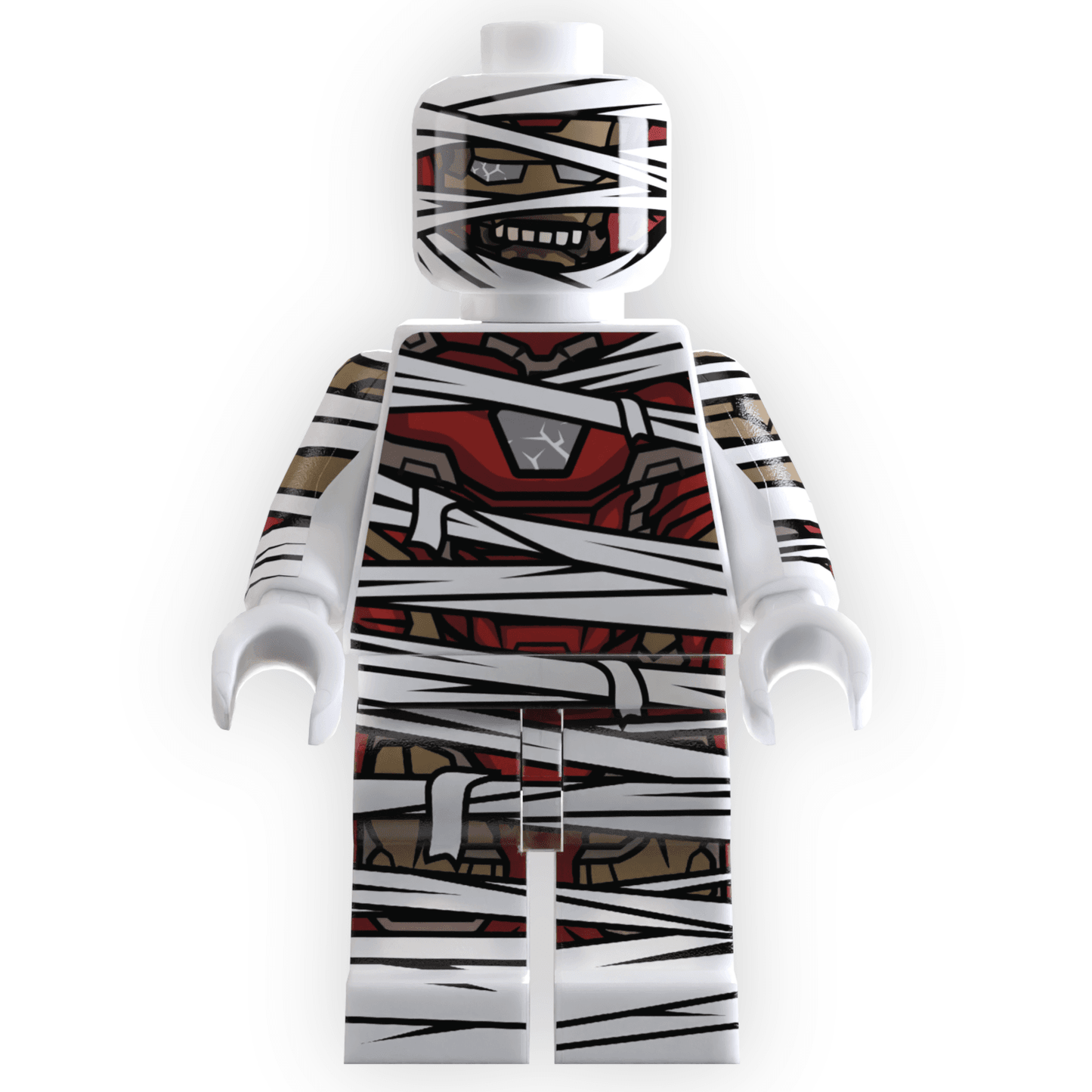 IRON MUMMY Minifig made using LEGO parts - 