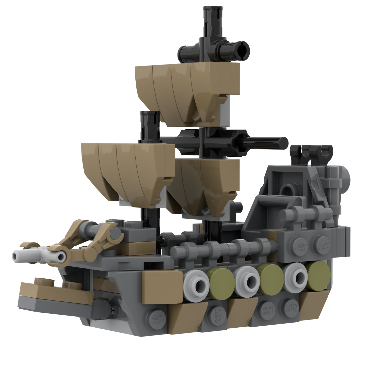 Custom Mini The Flying Dutchman Pirate Ship