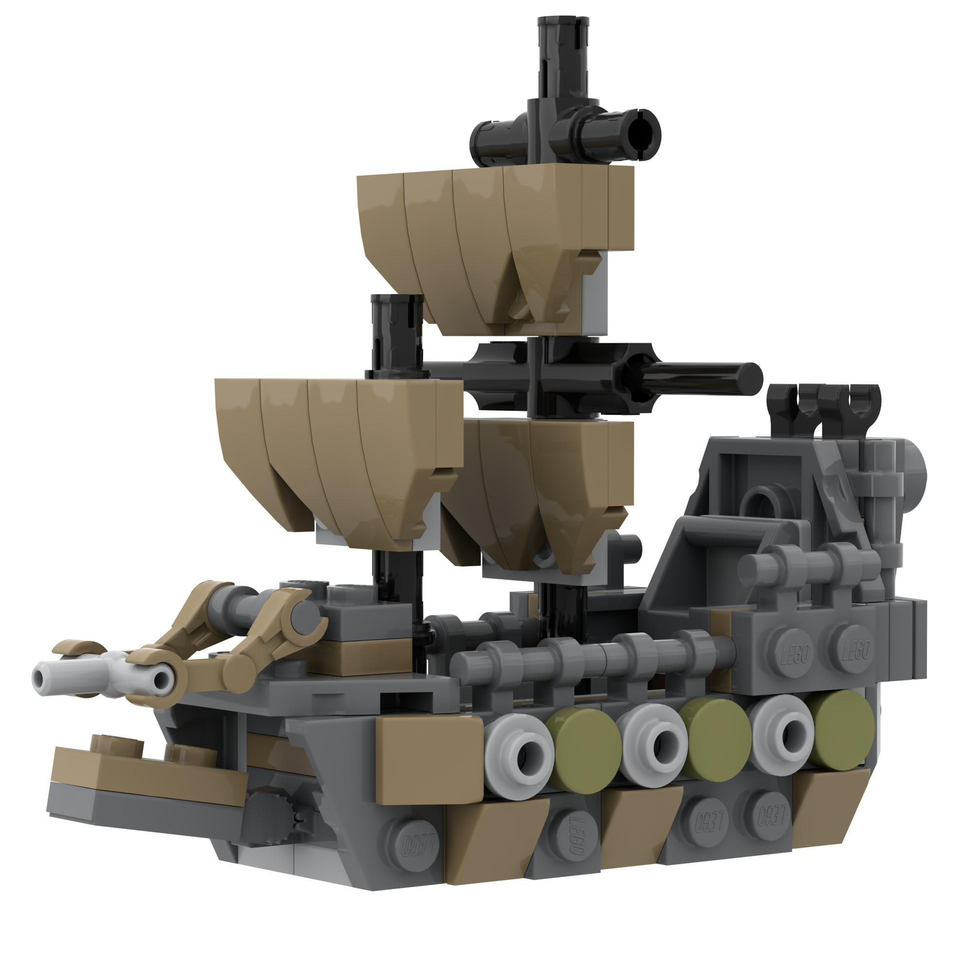 Custom Mini The Flying Dutchman Pirate Ship