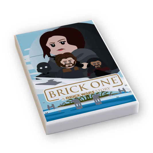 Brick One: A Brick Wars Story Movie Tile Cover (2x3 Tile) made using LEGO part - 