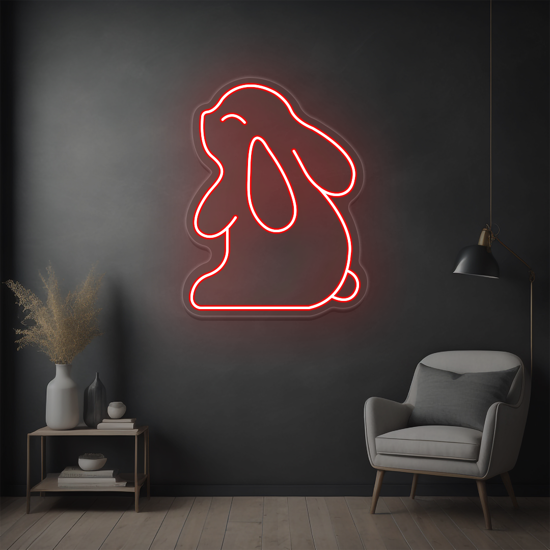 Cute Bunny Neon Sign