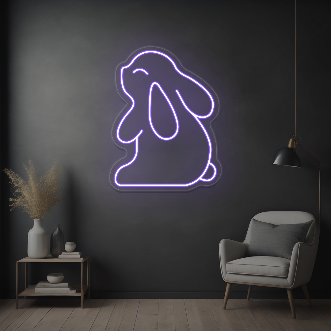 Cute Bunny Neon Sign