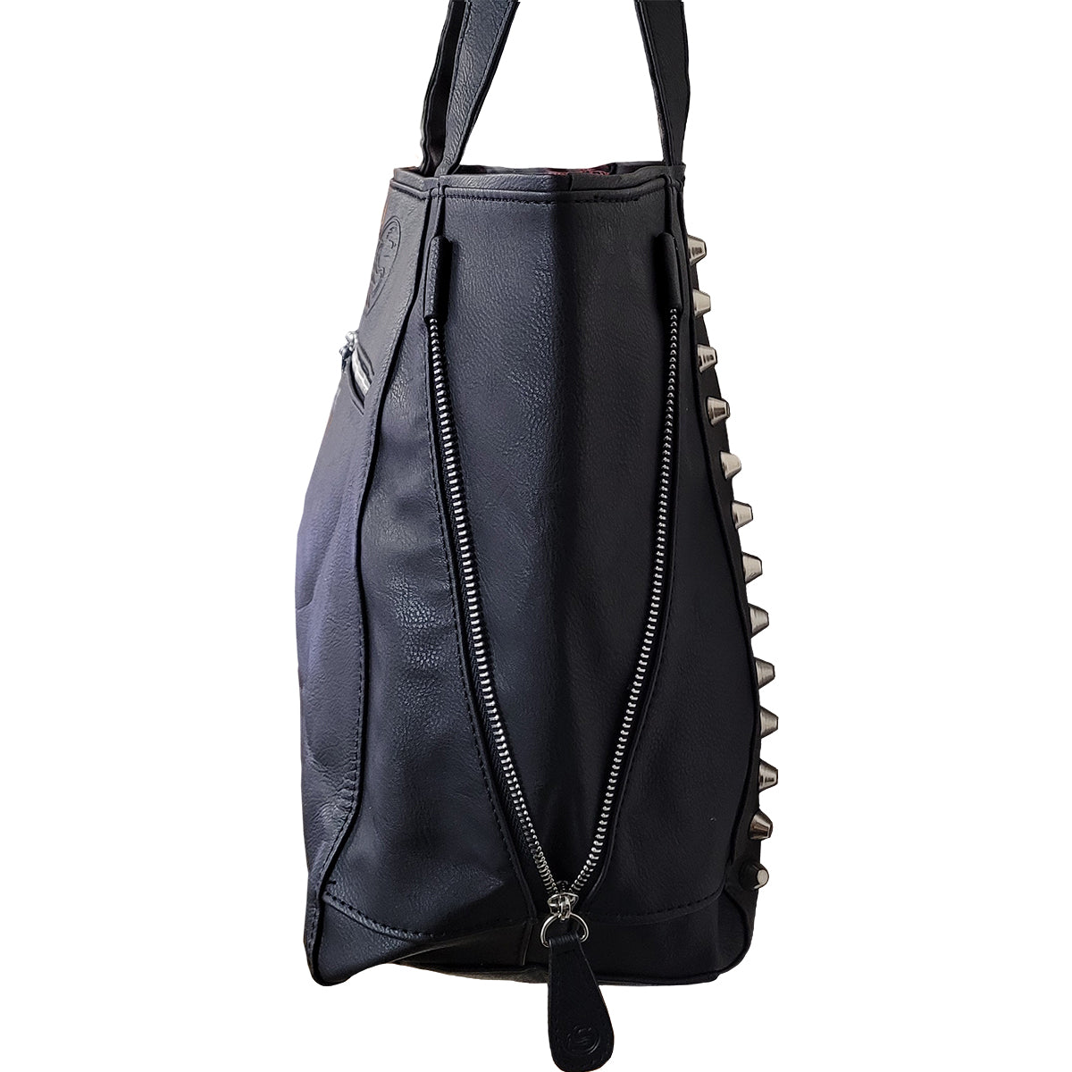 BLACK CAT - Tote Bag - PU Leather Studded