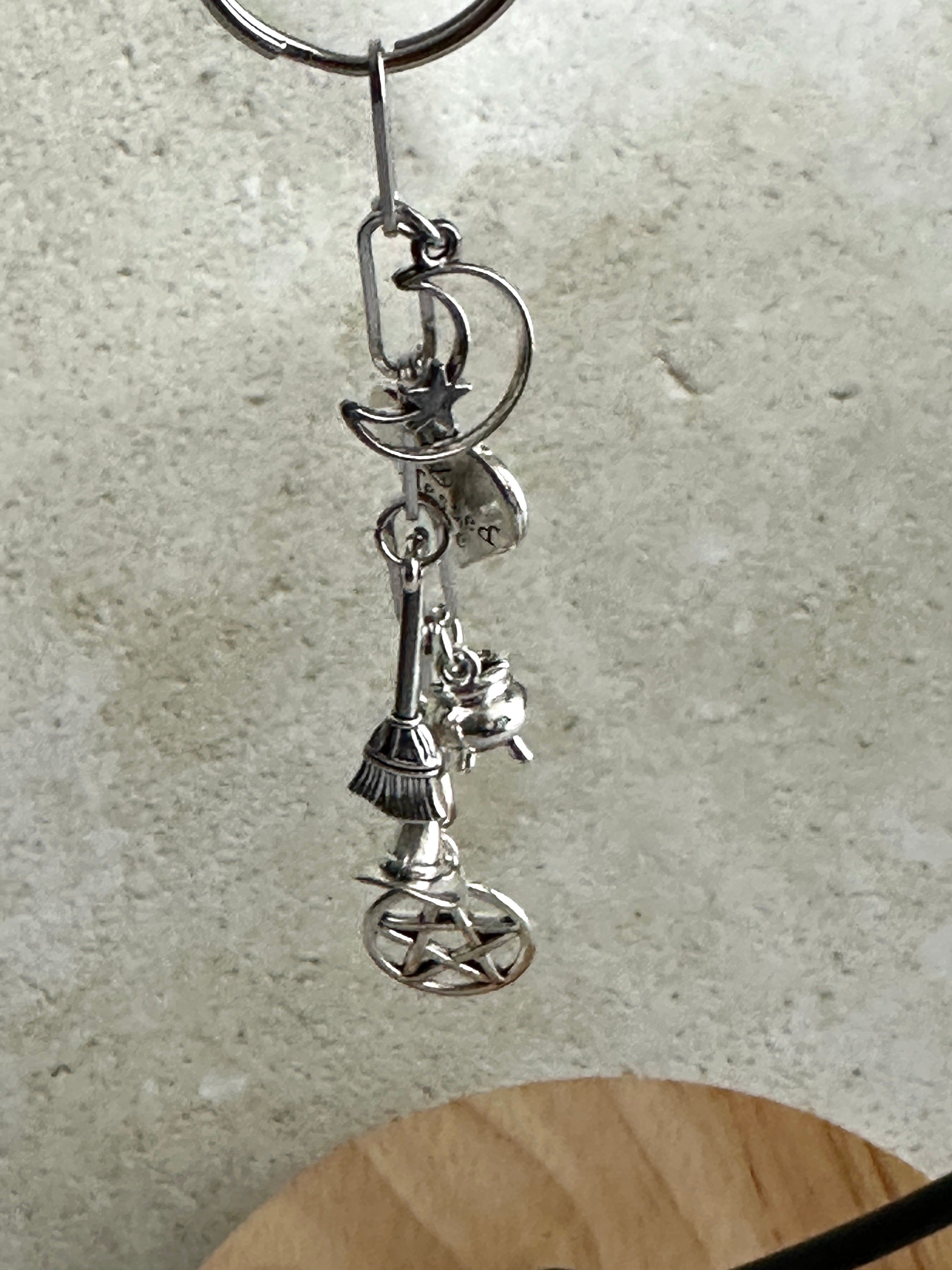 Witchy Bag Charm Keychain