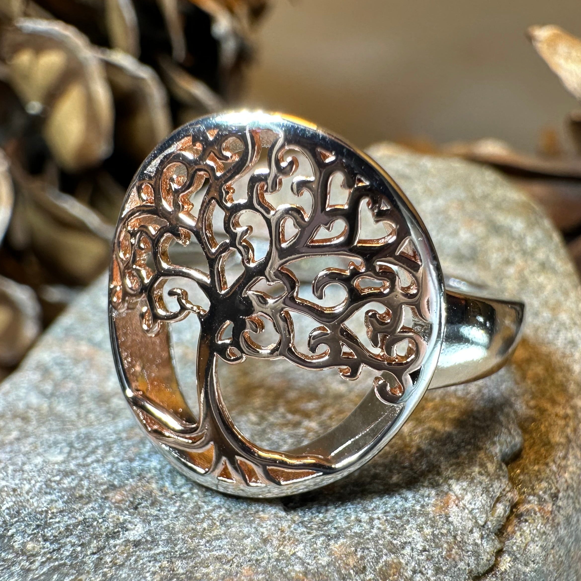 Rose Tree of Life Ring