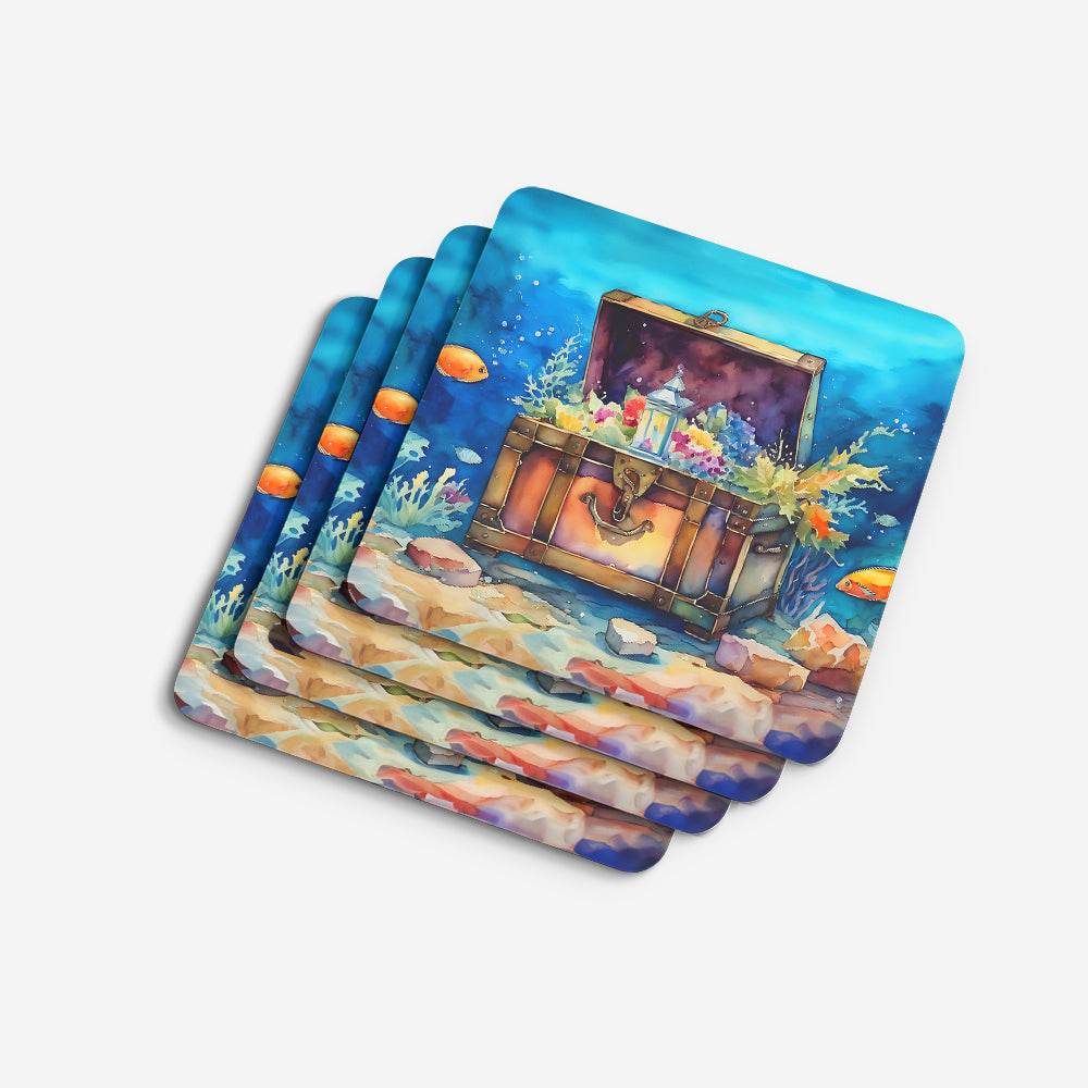 Treasure Chest Foam Coasters - 