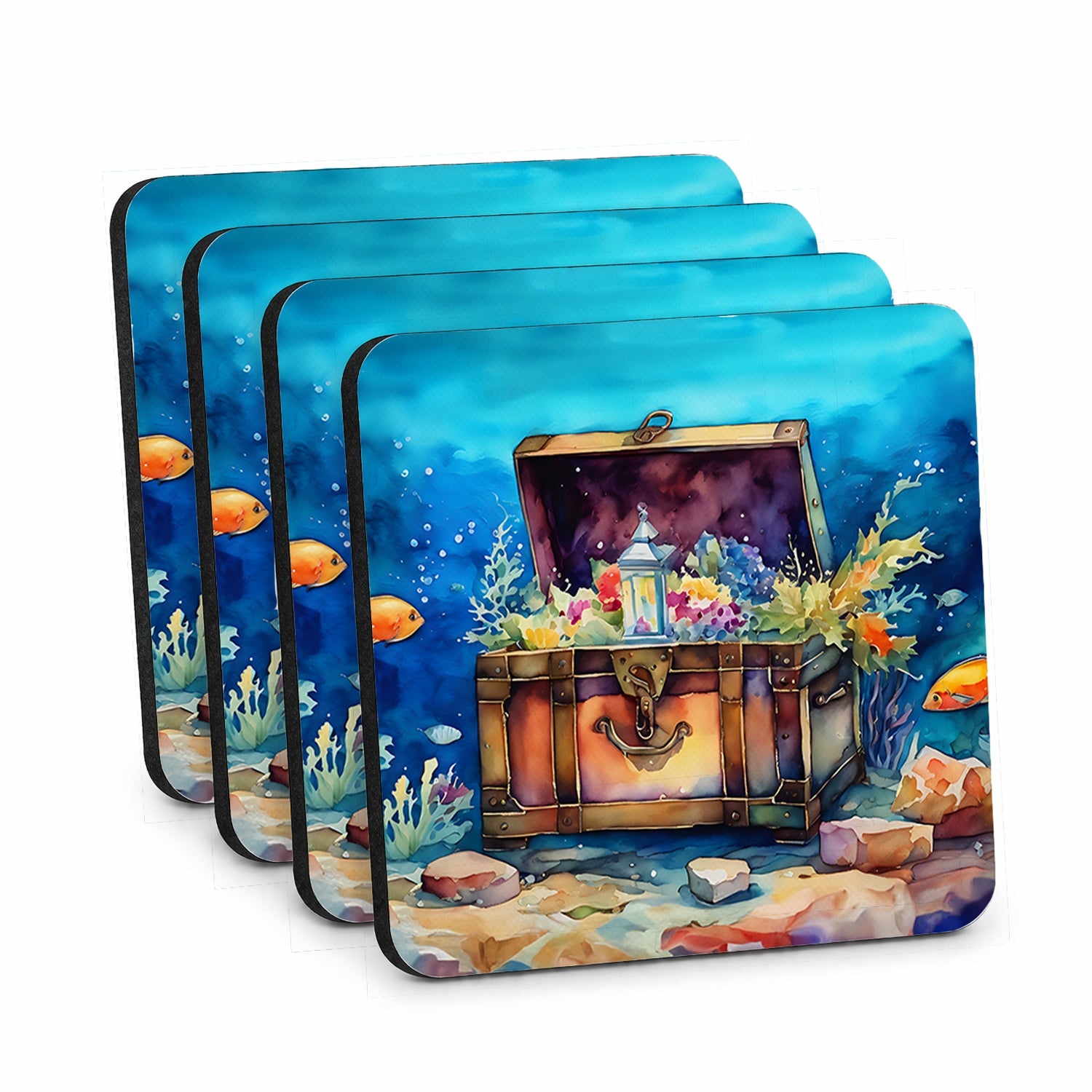 Treasure Chest Foam Coasters