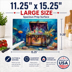 Treasure Chest Glass Cutting Board Large - Role-Players