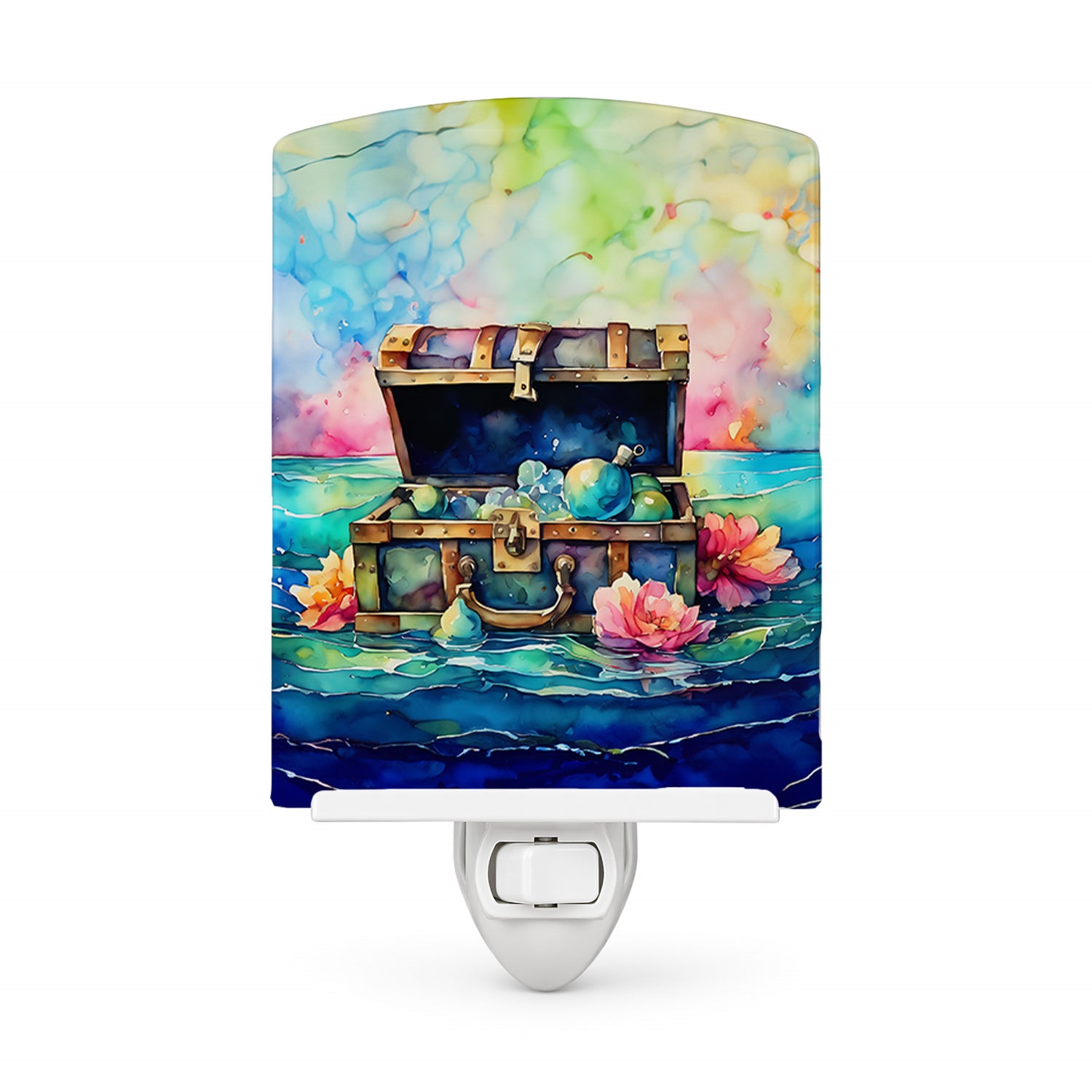 Treasure Chest Ceramic Night Light
