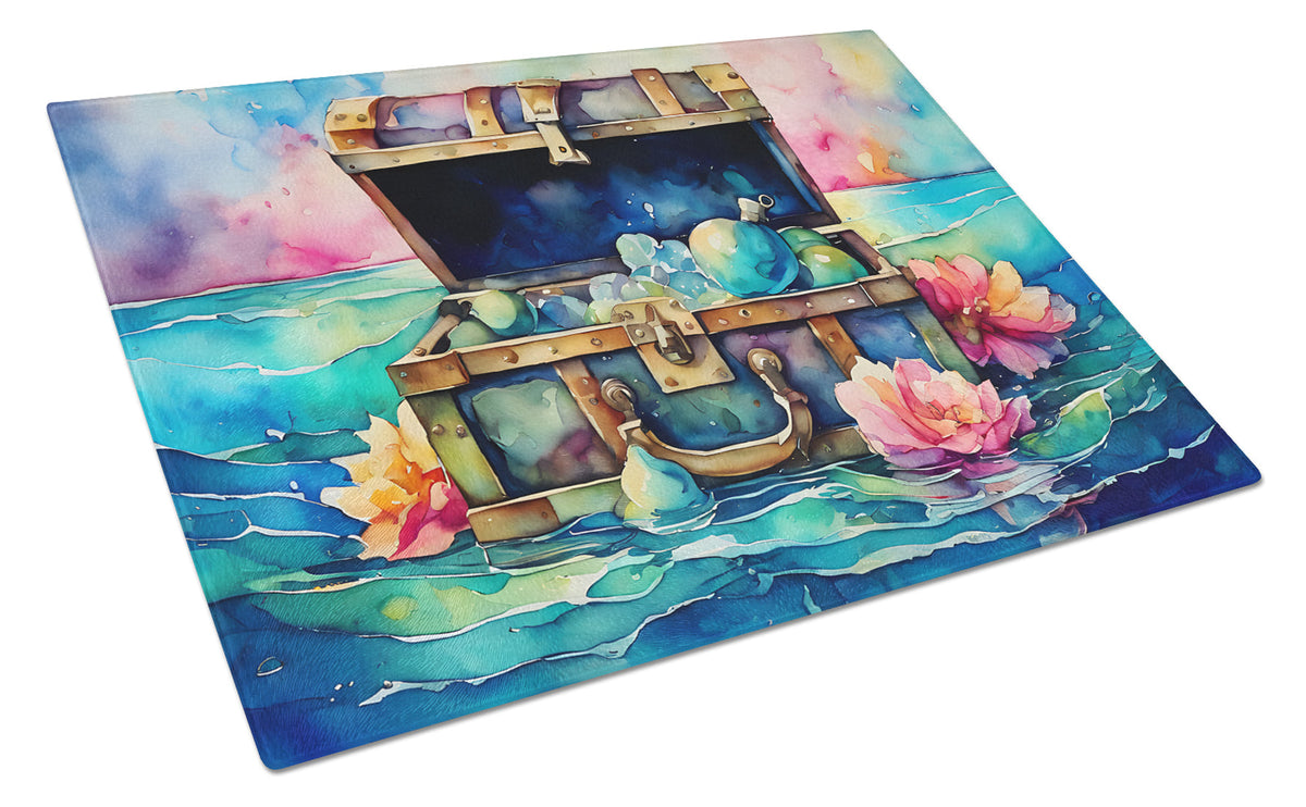 Treasure Chest Glass Cutting Board Large - Role-Players