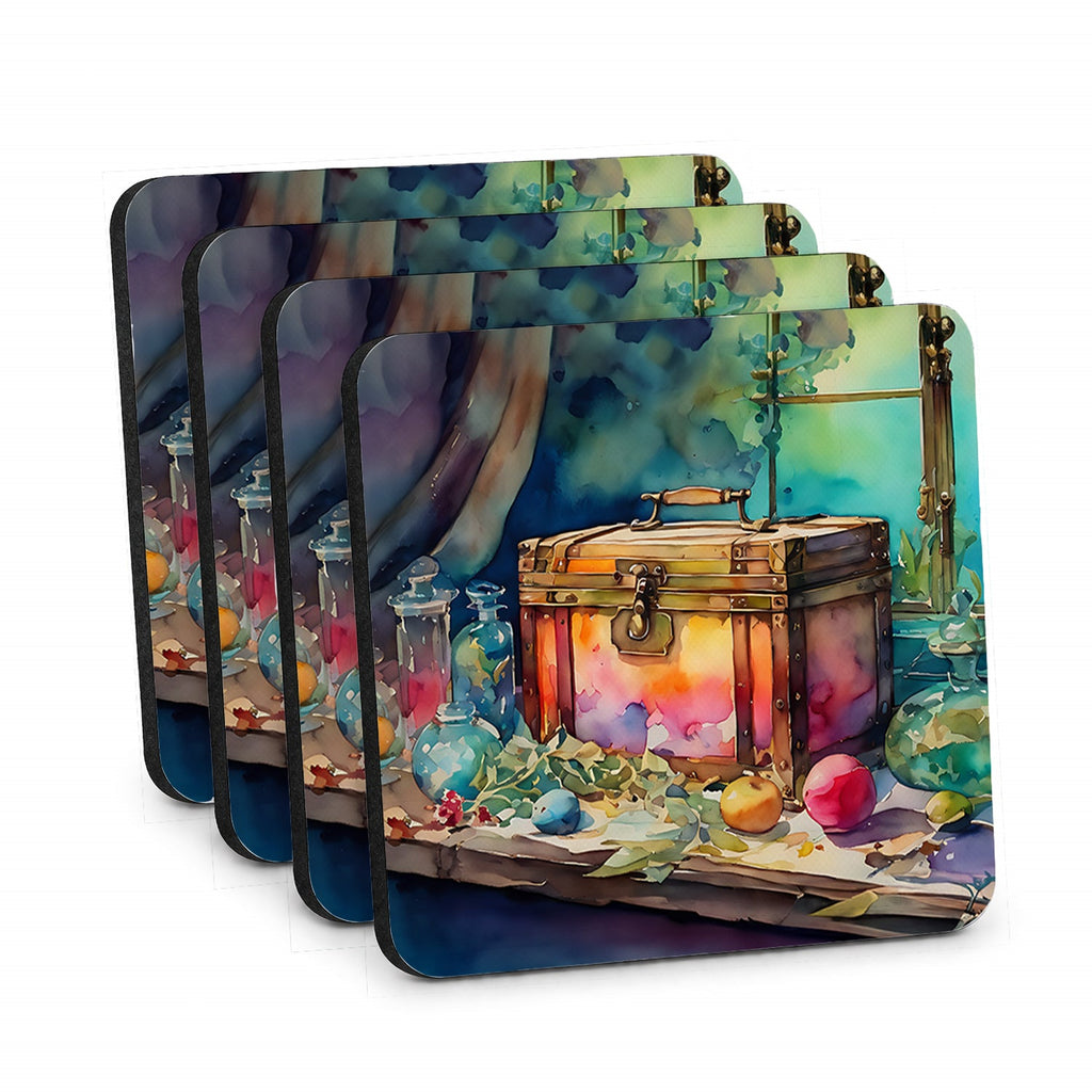Treasure Chest Foam Coasters - Role-Players