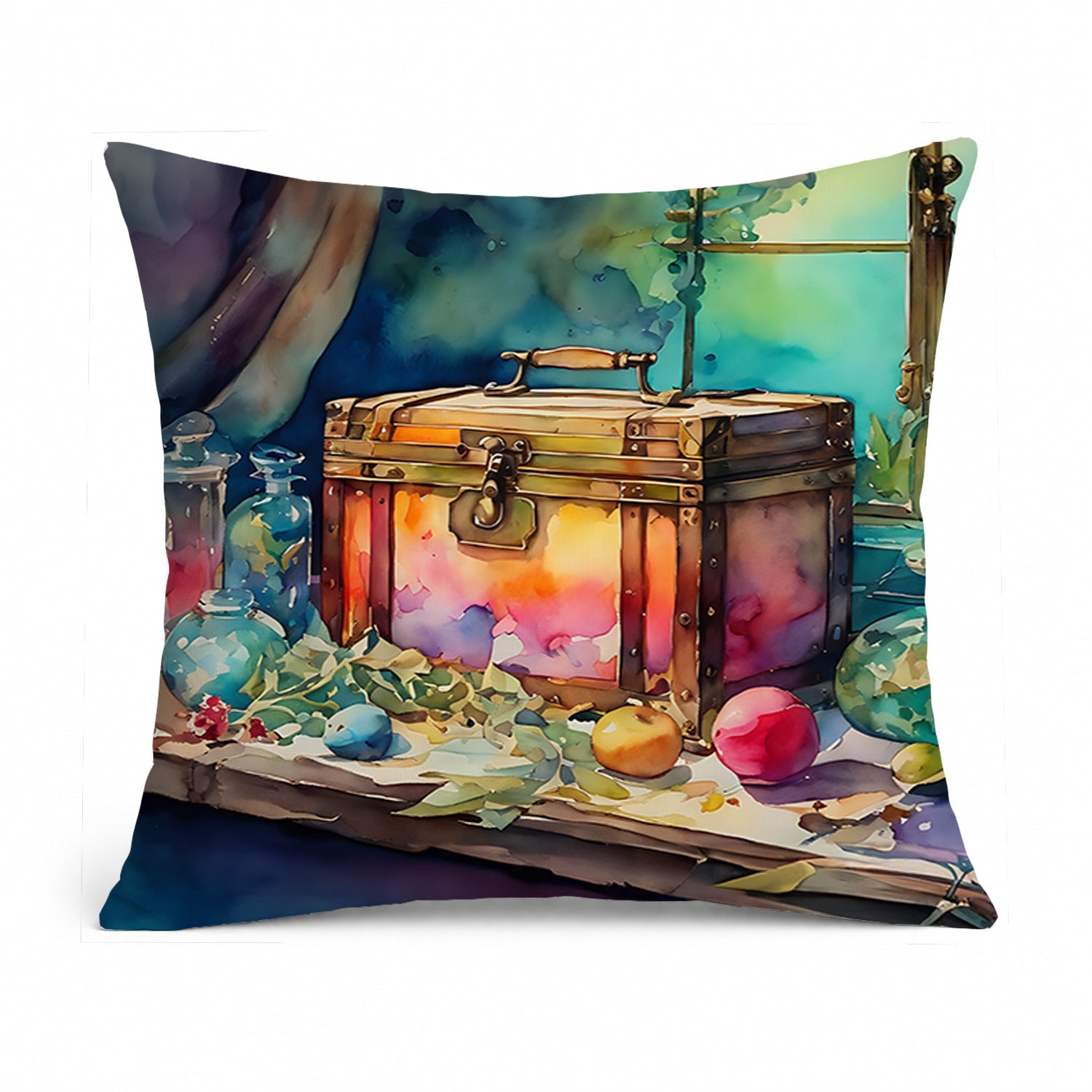 Treasure Chest Throw Pillow
