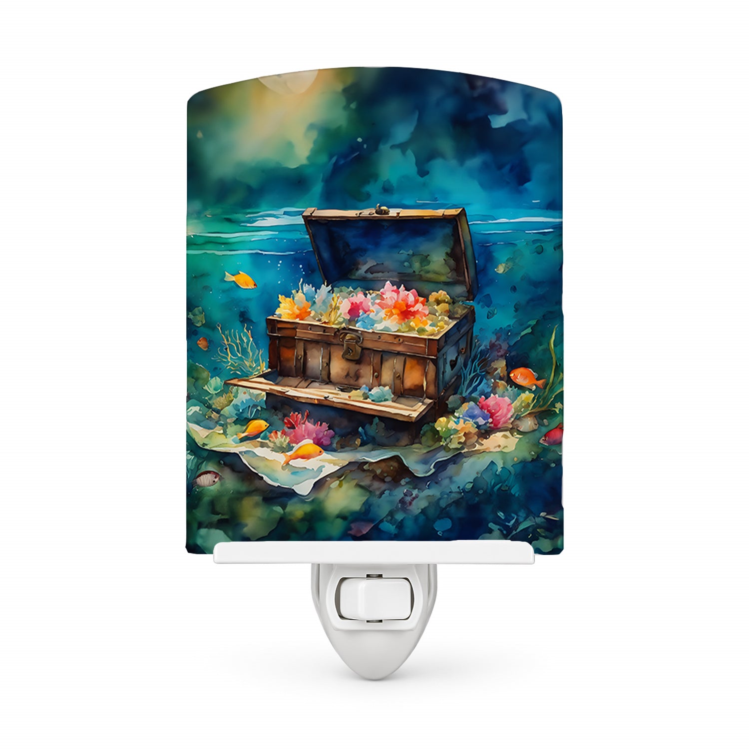 Treasure Chest Ceramic Night Light
