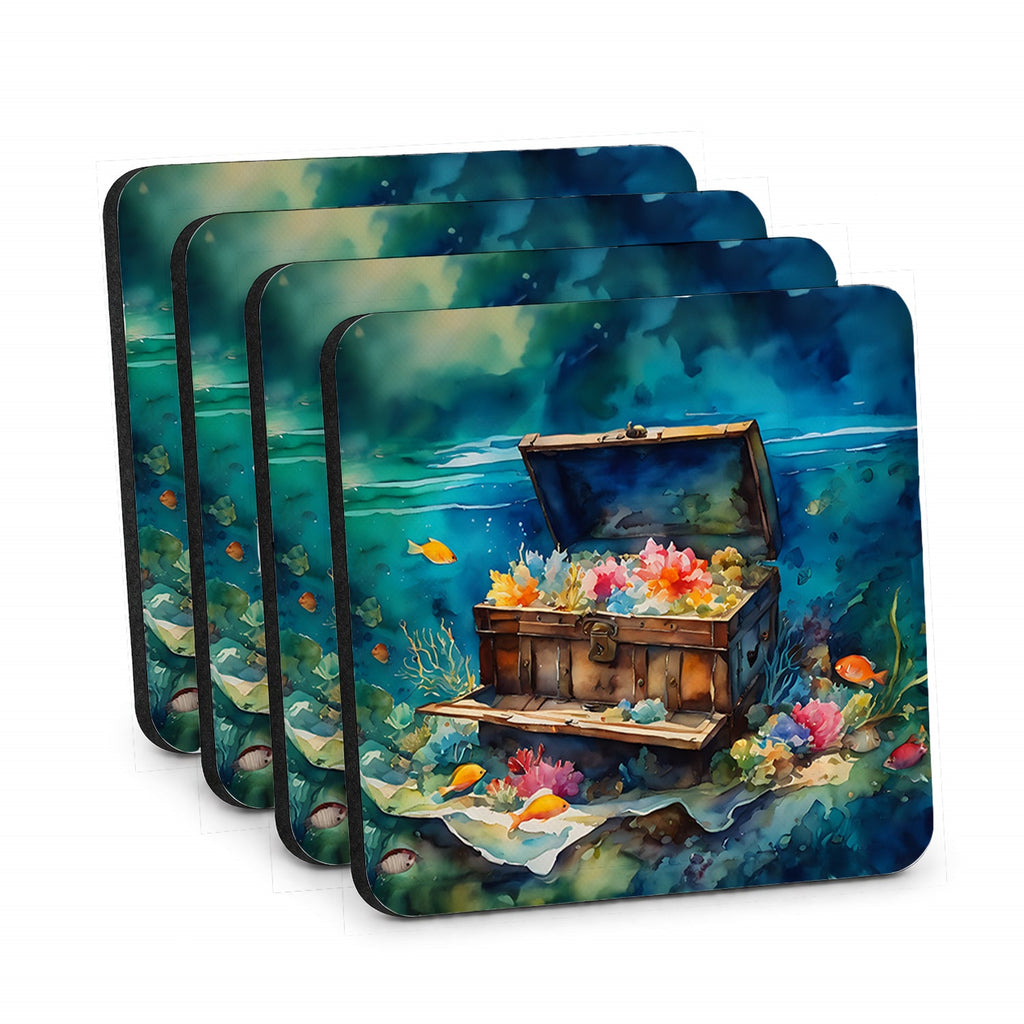 Treasure Chest Foam Coasters - Role-Players