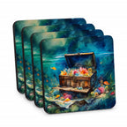 Treasure Chest Foam Coasters - Role-Players