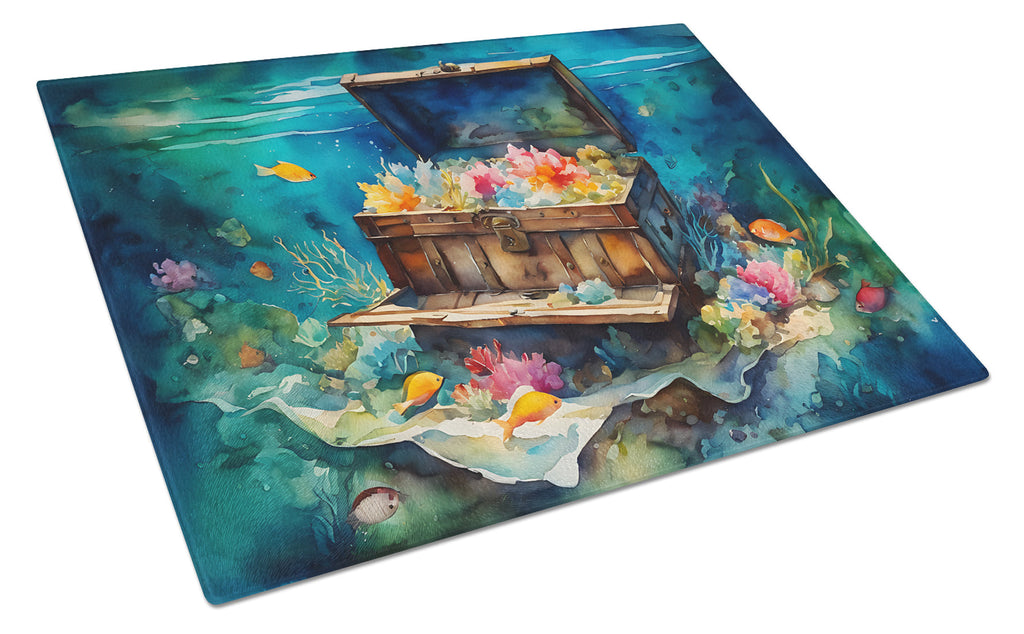 Treasure Chest Glass Cutting Board Large - Role-Players