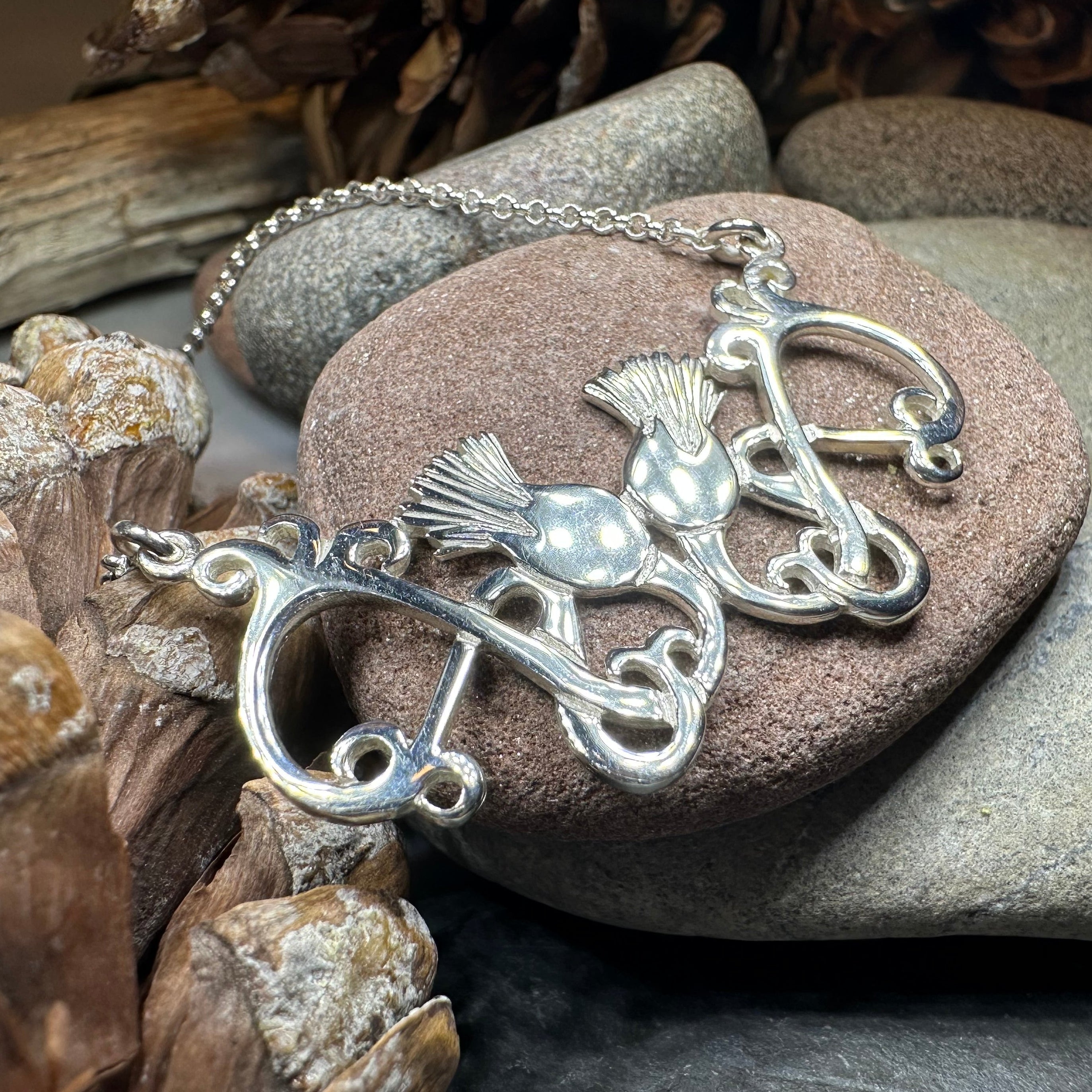 Scottish Meadow Thistle Necklace