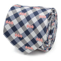 DC Batman Plaid Navy Men's Tie