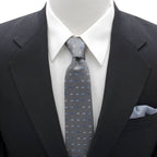 DC Batman Icon Gray Mens Tie