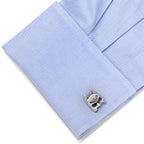 DC Batman Cowl Mask Silver Cufflinks