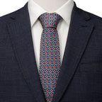 DC Superman Shield Motif Gray Men's Tie