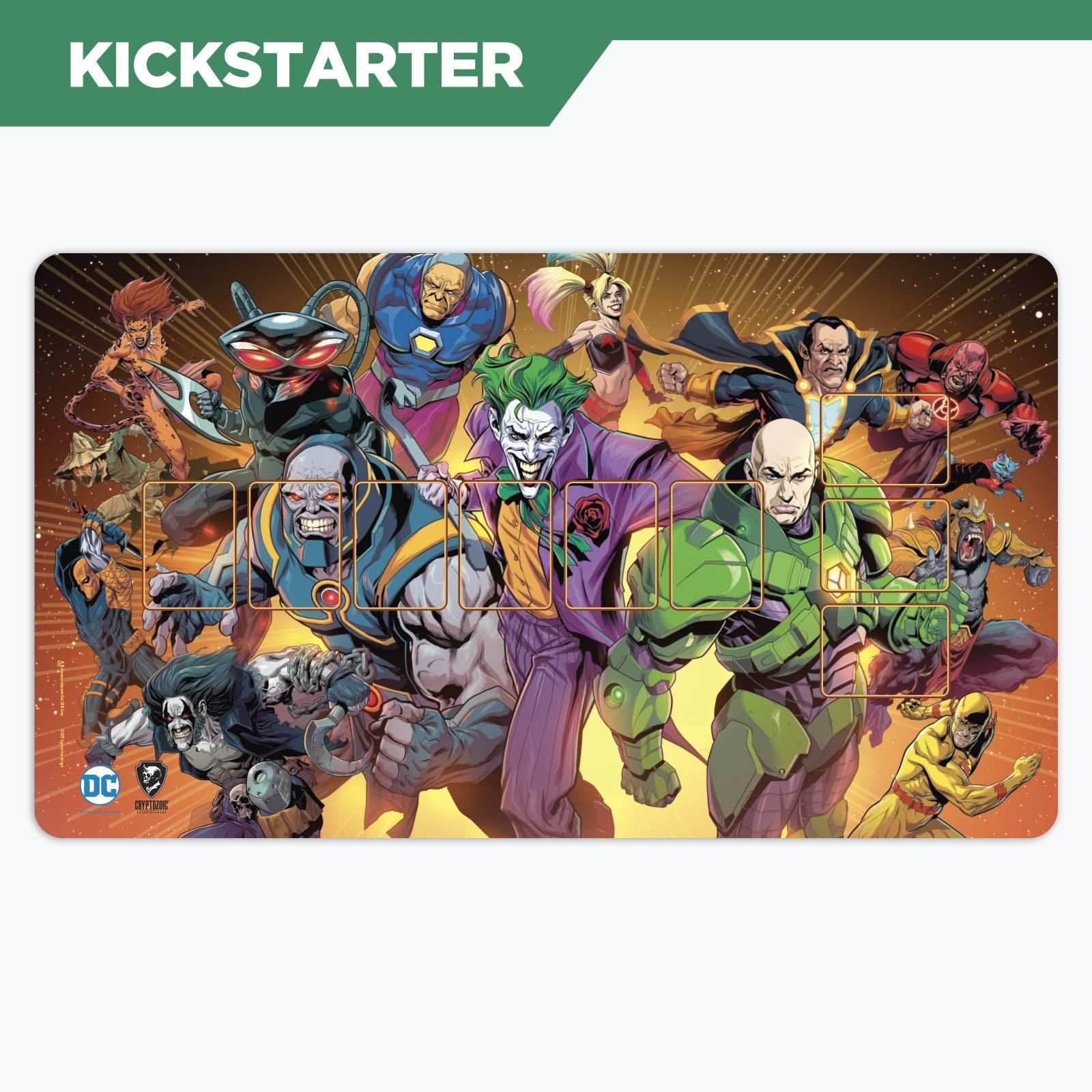 DC Deck-Building Game: Super-Villains Playmat (Kickstarter Exclusive) - 