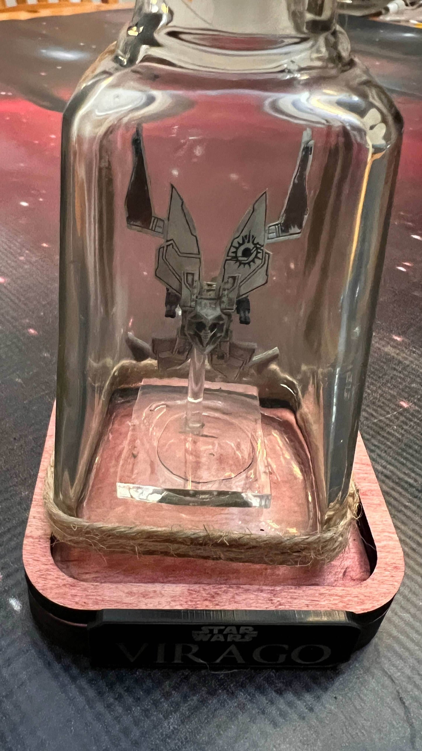 Star Wars Prince Xizor Virago Starship in Bottle - 