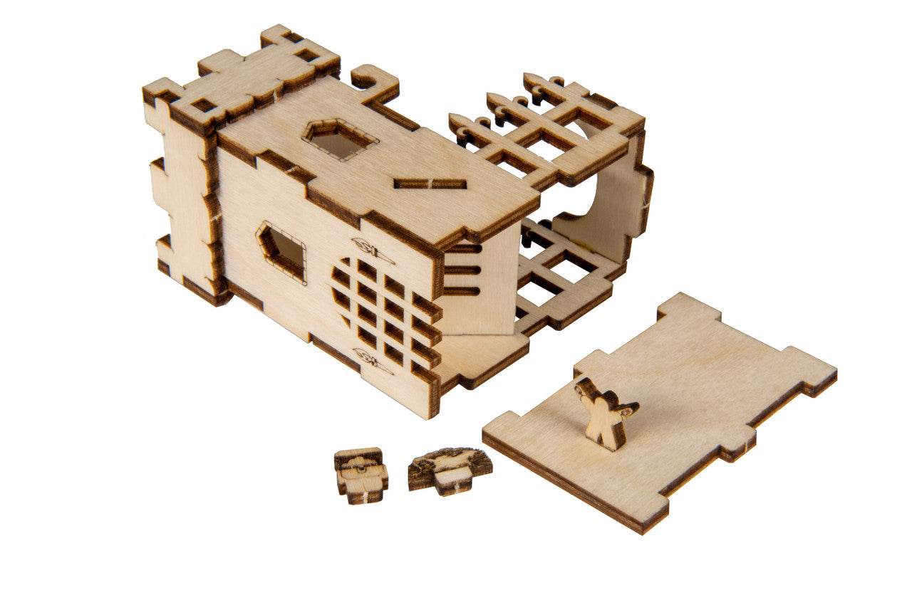 Tiny Dice Tower - The Keep - Tower + 2 10mm D6