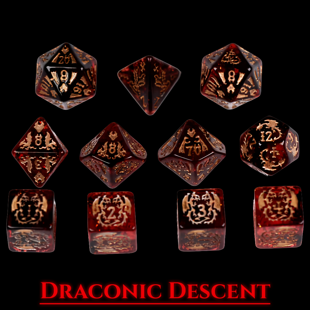 Draconic Descent Dice Set