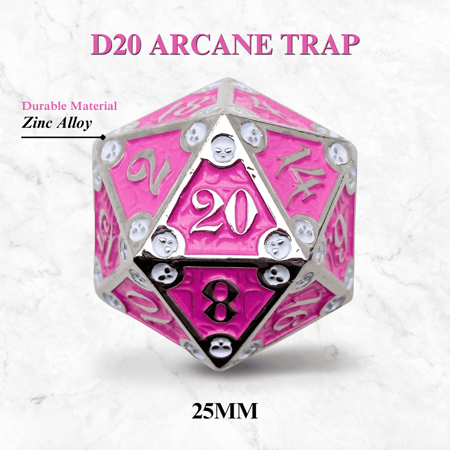 Dungeon Delve Runestones™ - 25mm D20 - Arcane Trap - 