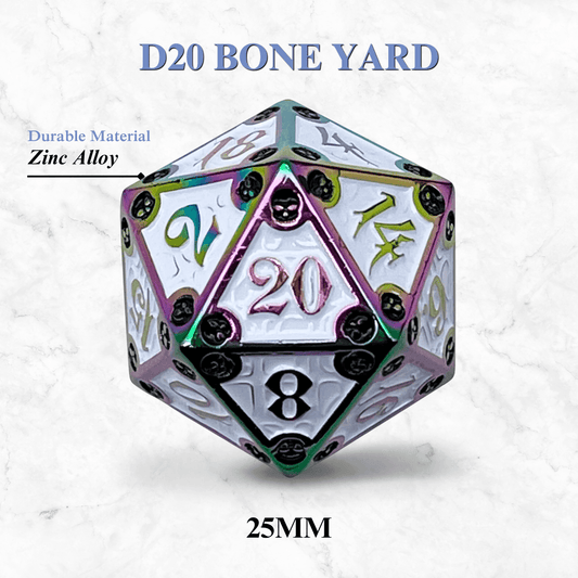 Dungeon Delve Runestones™ - 25mm D20 - Bone Yard - 
