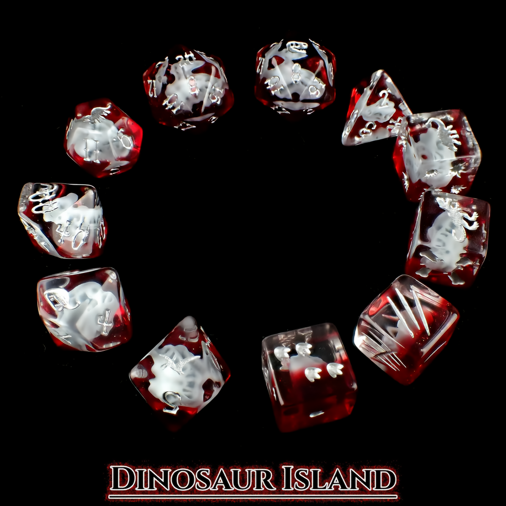 Dinosaur Island Dice Set