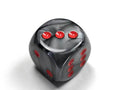 Velvet® 30mm w/pips Black/red d6 Dice (sold per die) - 