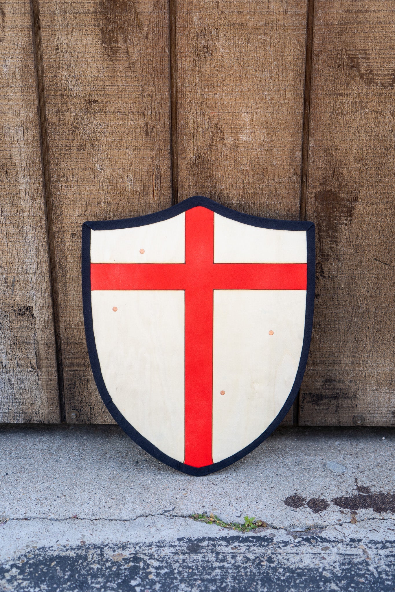 Handmade 18" Red Cross Heater Shield For Costume, Play or Wall Art