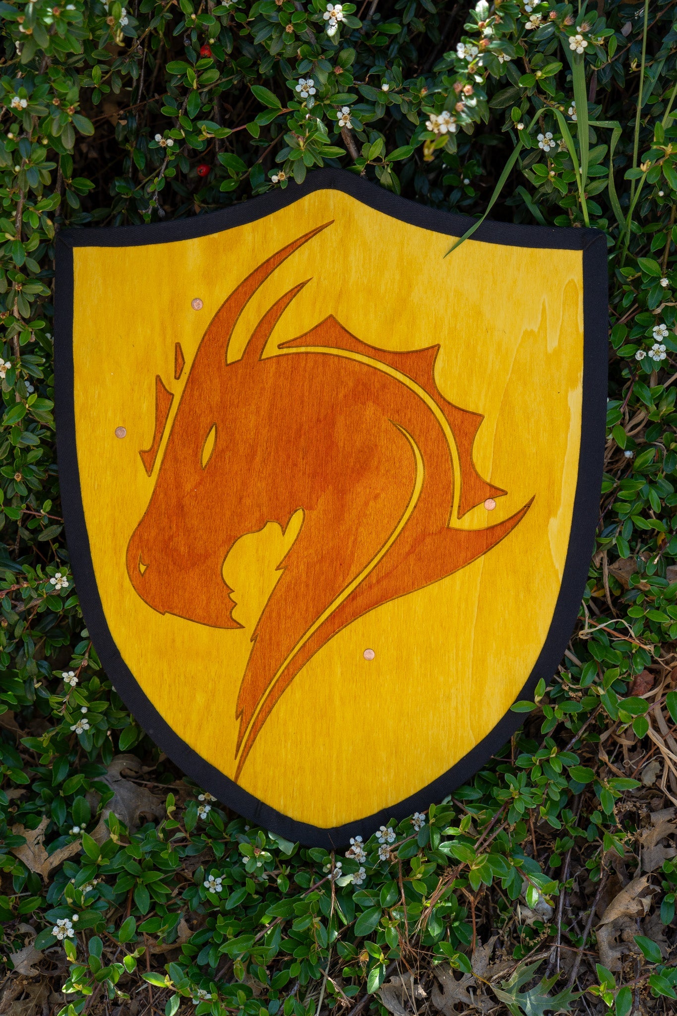 Handmade 18" Dragon Heater Shield For Costume, Play or Wall Art