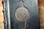 Hardback Leather Journal with Antique Deckle Edged Paper and Raised Cord Spine