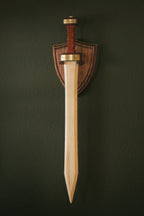 Wooden Gladius Sword Display Mount | Wall-Mounted Sword Holder