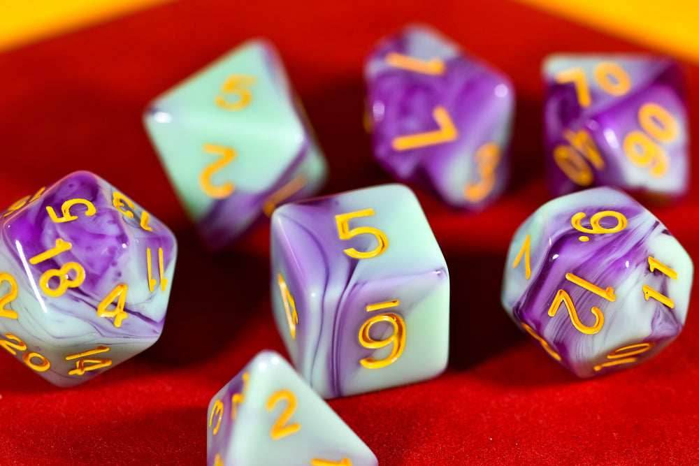 Mystic Orchid Dual Color Swirl Translucent Purple/ Opaque Green - 