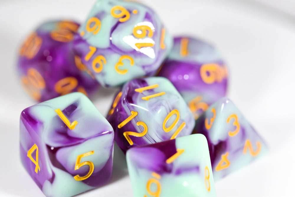 Mystic Orchid Dual Color Swirl Translucent Purple/ Opaque Green - 