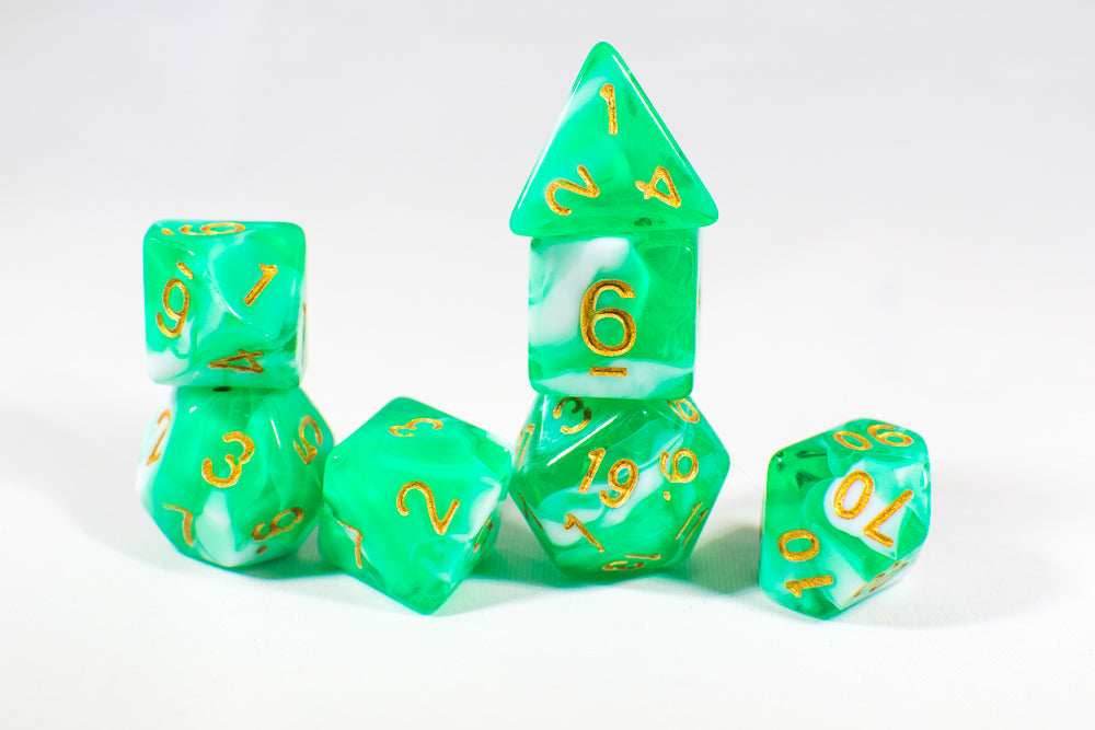 Spirit Living Dual Color Swirl Translucent Green/White - 