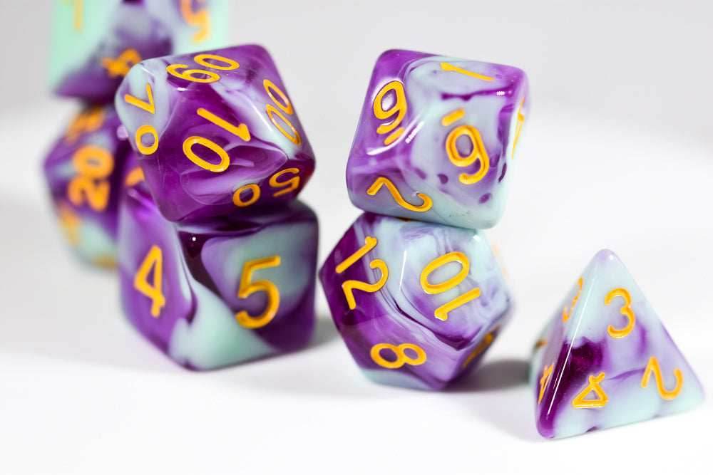 Mystic Orchid Dual Color Swirl Translucent Purple/ Opaque Green - 