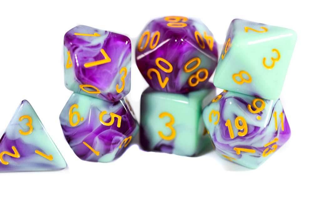 Mystic Orchid Dual Color Swirl Translucent Purple/ Opaque Green - 