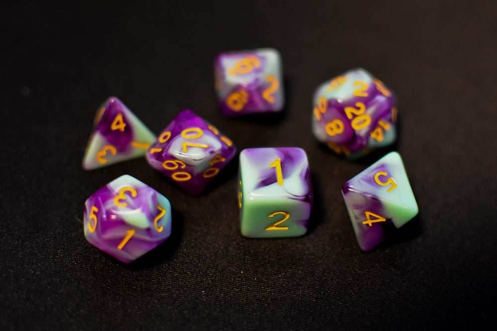 Mystic Orchid Dual Color Swirl Translucent Purple/ Opaque Green - 