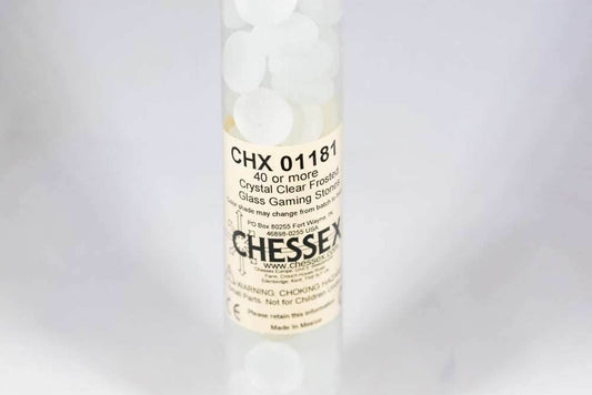 40+ Crystal Frosted Glass Gaming Stones Counters - 