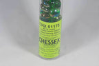 40+ Crystal Green Iridized Glass Gaming Stones Counters - 