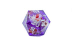 Purple w/Skulls 22mm D20 DND Roll a D20 Dice Handmade Sharp Resin - 