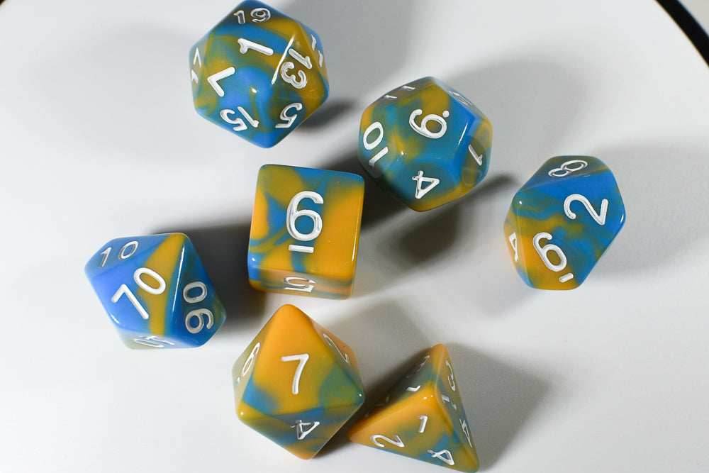 Tiger Ocean Dual Color Swirl Blue/ Orange - 